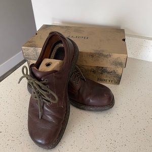 Born Mens Leather Oxford Shoes